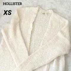 【良品】HOLLISTER CALIFORNIA長袖カーディガン XS ホワイト