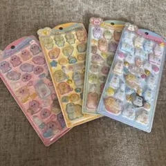 うるちゅるポップシール おぱんちゅうさぎ　んぽちゃむ　 4種セット