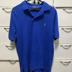 POLO RALPH LAUREN 青 ポロシャツ M