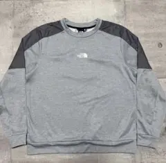 The North Face クルーネック スウェット グレー 裏起毛 ナイロン