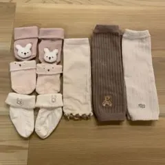 ベビー靴下 レッグウォーマー 新生児サイズ