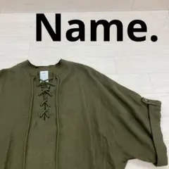 Name. ネーム レースアップミリタリーシャツ