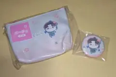 フリューくじ 忍たま乱太郎 ふんわり桜もちぴこの段 ポーチ・缶バッジ 山田利吉