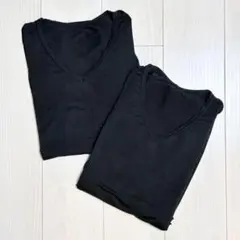 UNIQLO ヒートテック VネックT（9分袖） Mサイズ 2枚セット