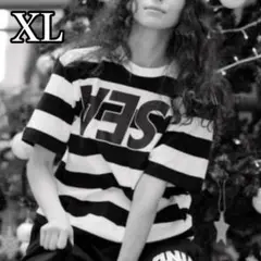 ゴッドセレクション×ウィンダンシー コラボTシャツ ボーダー柄 XL