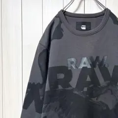 G-STAR RAW グラフィック スウェット ロゴ トレーナー 裏起毛 Lのサムネイル