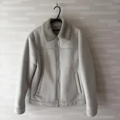 ZARA ボア襟付きフェイクレザージャケット