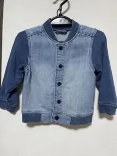 H&M デニムジャケット　80 ベビー　スウェット　アウター　ブルゾン