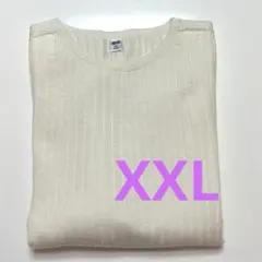 UNIQLO 3Dメリノリブクルーネック半袖ニット XXL 5分袖