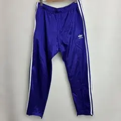 アディダスオリジナルス トラックパンツ パープル　トレフォイル　3本ライン