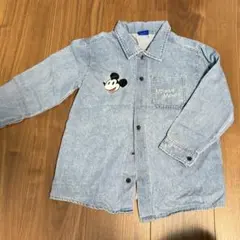 Disney ミッキーマウス デニムシャツ 120 スラップスリップ　ディズニー