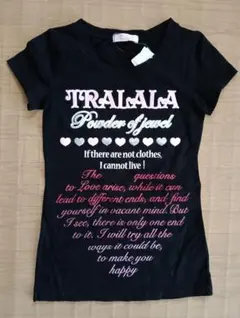 00s 希少 TRALALA 肩リボン&はしごリボンレースアップフリルカットソー