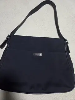 美品/軽量　　COACH コーチ ナイロン ショルダーバッグ ブラック 黒