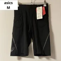 asics アシックス　スパッツ レディース Mサイズ　黒×グレー　ハーフパンツ