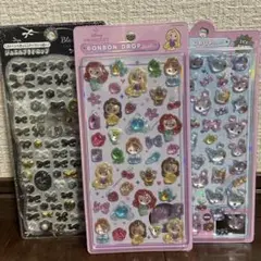 国内正規品　ボンボンドロップシール　ディズニー　プリンセス　他3枚セット