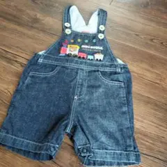 miki HOUSE デニムオーバーオール 80cm