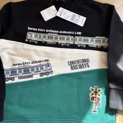 moujonjon 電車　トレーナー　130cm 日曜日まで出品【値下げ】