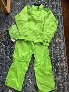 mont bell モンベル 蛍光グリーン レインスーツ GORE-TEX XL