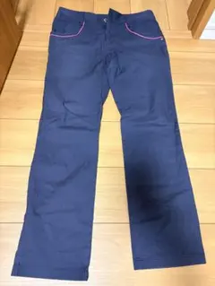 adidas ネイビー ×ピンク　ゴルフウェア　パンツ M/M レディース