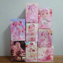 桜ミク　フィギュア　まとめ売り　8点セット