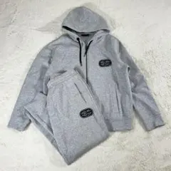 EMPORIO ARMANI フード付き ジャージ セットアップ グレー