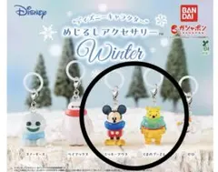 ディズニーキャラクター めじるしアクセサリー Winter ミッキー　プーさん