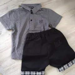 ポロシャツ、ハーフパンツ