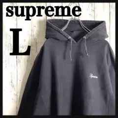 【人気サイズ】シュプリーム☆ワンポイント刺繍ロゴフードロゴカラーパーカー