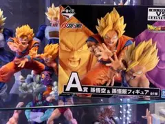 ドラゴンボール フィギュア　一番くじ　A賞悟空&悟飯 親子かめはめ波