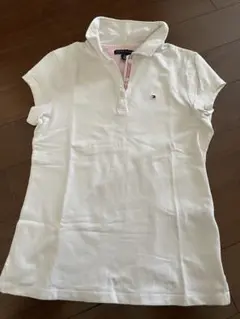 トミーヒルフィガー 半袖ポロシャツ GIRLS XL ホワイト Sサイズ位