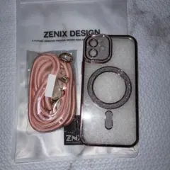 iPhone12 ケース megsafe対応 スマホストラップ付き