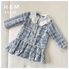 《極美品》H&M ツイード風ジャケットワンピース セット90cm セレモニーのサムネイル