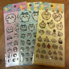 ちいかわ 3枚セット5サイズ ぷっくりステッカー ぷっくりシール 着せ替えシール