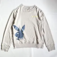PLAYBOY SPORT スウェット トレーナー バックプリント ラメ刺繍のサムネイル