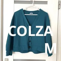 【COLZA】コルザ　カーディガン　春夏用　グリーン　緑　サマーカーディガン　Mのサムネイル