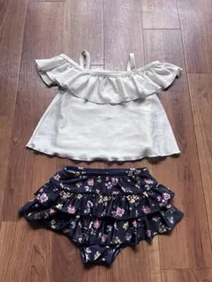 any FAM エニィファム ビキニ 水着フリル付き 90