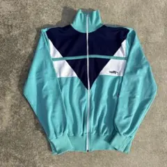 【古着】savety ヴィンテージ トラックジャケット ターコイズブルー 90sのサムネイル
