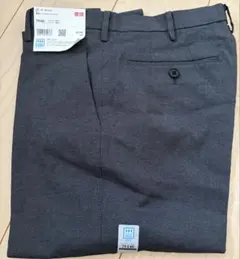 新品・未使用　感動パンツ　ウールライク　79×85　08 Dark Gray