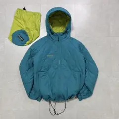 Columbia hooded puffer jacket turquoise