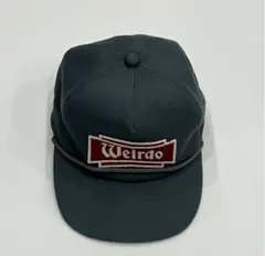 Weirdoロゴ ダークグリーンキャップ