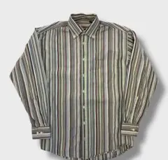 P*G様 00’s 古着 USA製 バーバリー ロンドン ストライプシャツBur