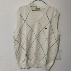 Lacoste アーガイル ベスト Lサイズ
