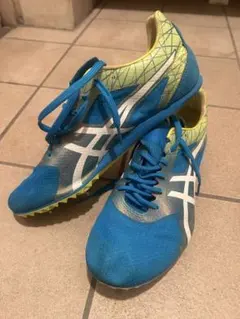値下げしました！ASICS スパイクシューズ 25.5cm イエロー/ネイビー