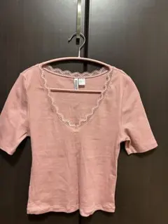 レースネック 半袖 Tシャツのサムネイル