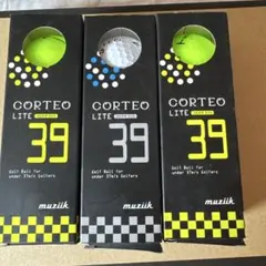 進化　ゴルフボール♢コルテオ LITE 39PLUS♢３箱9個
