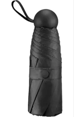 折りたたみ傘 男女兼用 時雨兼用 軽量コンパクト 携帯用 手動式 ブラック