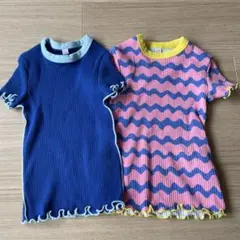 juo by airi しまむら　リブTシャツ2点