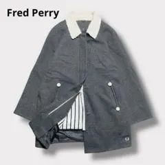 フレッドペリー 3way 白襟 ロゴ刺繍 ライナー付ジャケット コート