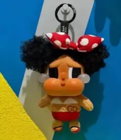 キャラクターキーホルダー 赤い水玉リボン