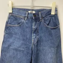 UNIQLO U デニムパンツ レディース24 ストレート ワイド ジーンズ